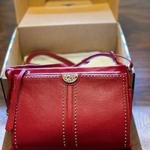 Brighton Jagger Crossbody in Lipstick Red